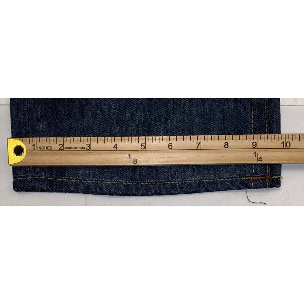 True Religion Jeans Men's 40x33 Vintage Rare Straight Flaps Orange Stitching New